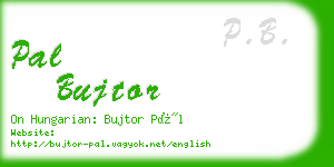 pal bujtor business card